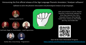 Now Released: Sign Language Phonetic Annotator / Analyzer (SLP-AA) v0.1.0